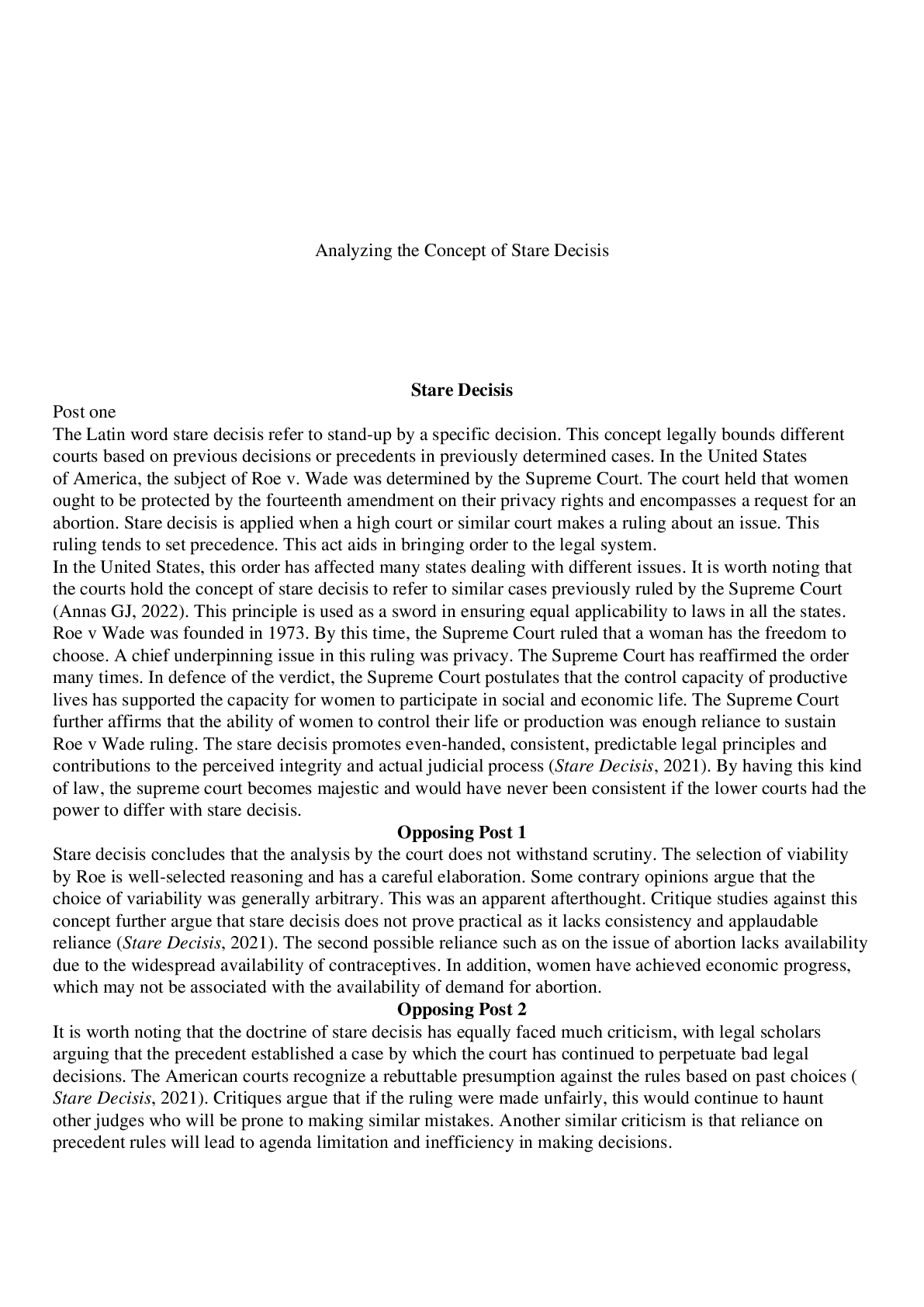 Preview image for Stare Decisis